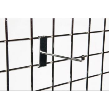 5 x 12" SINGLE DISPLAY HOOK/ PRONG/ ARM ACCESSORY FOR RETAIL SHOP GRIDWALL MESH 