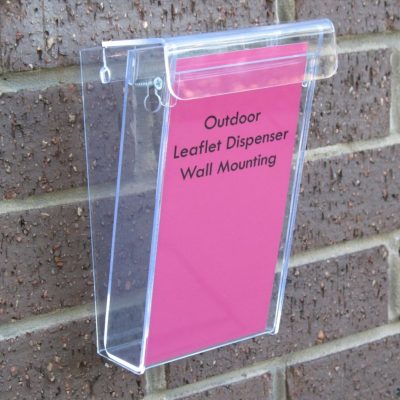 Outdoor Leaflet Dispenser - Wall Mounting