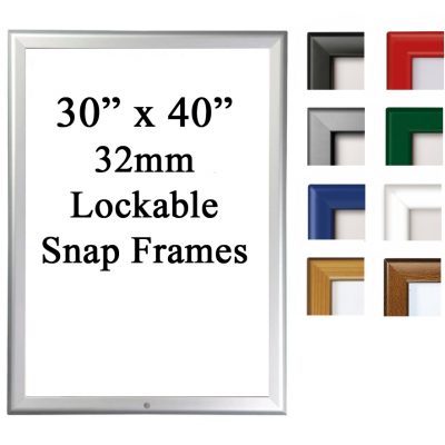 30" x 40" 32mm Lockable Snap Frame