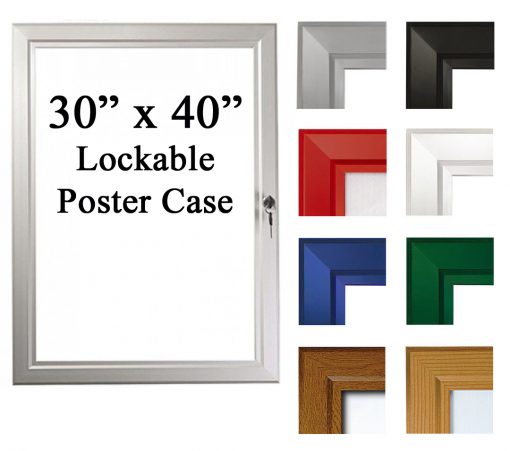 30″ x 40″ Lockable Poster Case