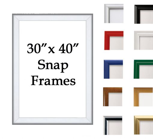 30" x 40" snap frames