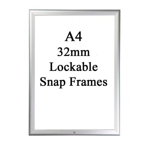 A4 32mm Lockable Snap Frame