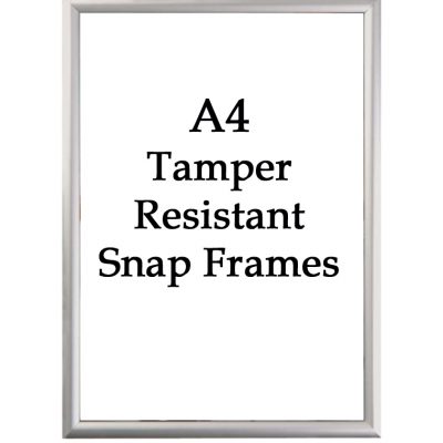 A4 Tamper Resistant Frames