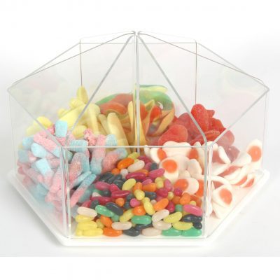 x PM9713 Pick & Mix Dispenser for Unwrapped Sweets: Single Section W 167mm 