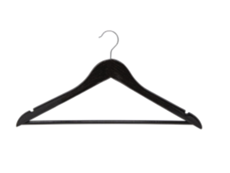 Shaped 'Wishbone' Hanger with Trouser Bar 45cm