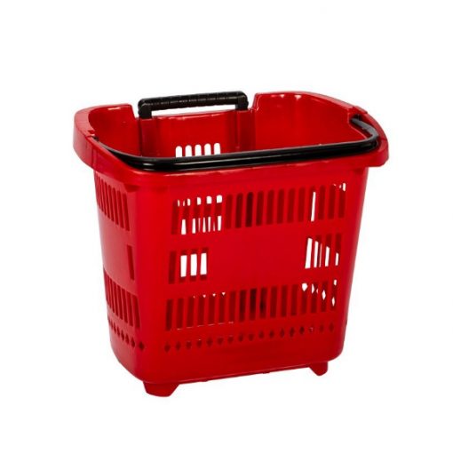Red Shopping Basket Trolley – 31 Litre