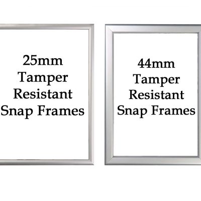 Tamper Resistant Snap Frames