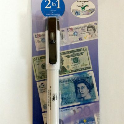 2 in 1 Forged Note Detector Pen with Integrated UV Light