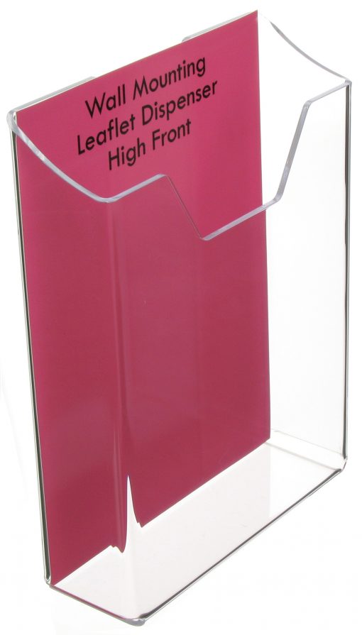 Wall Mounting Leaflet Dispenser - High Front