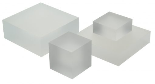 Solid Frosted Acrylic Display Blocks